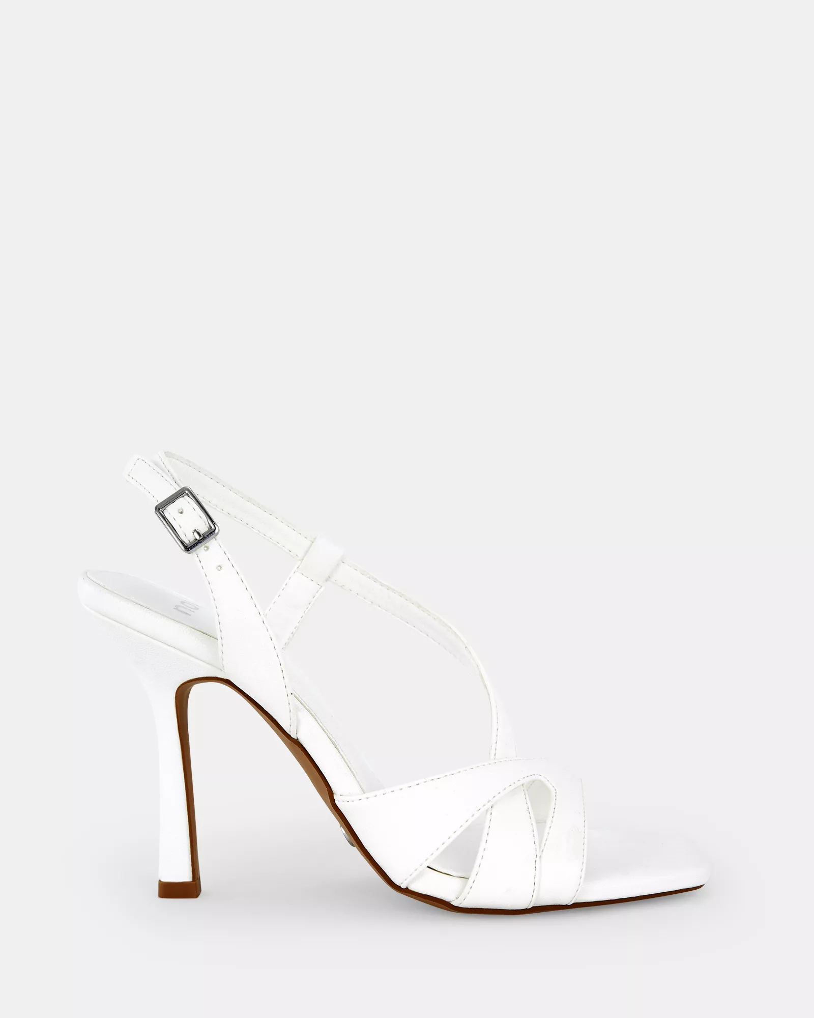 ZOZEY WHITE Open Toe Heels