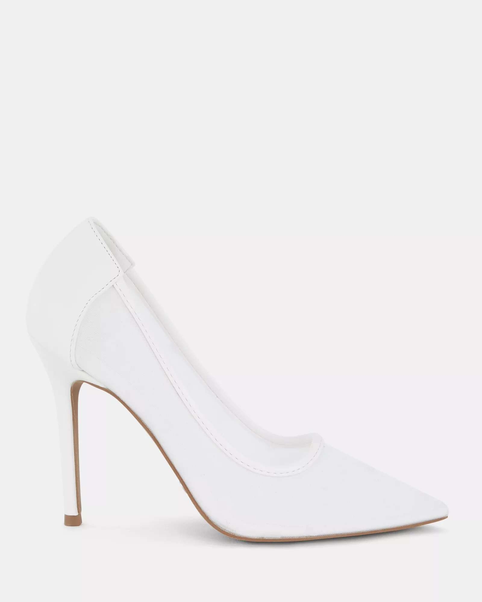 ZPOTTY WHITE Closed Toe Heels